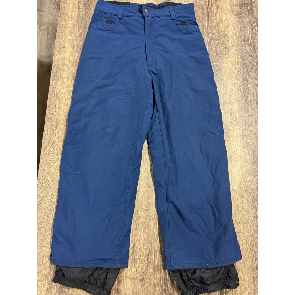 Burton Snowboards Biolight O Blue Snow Pants Mens Large Nylon Winter Ski Gaiters